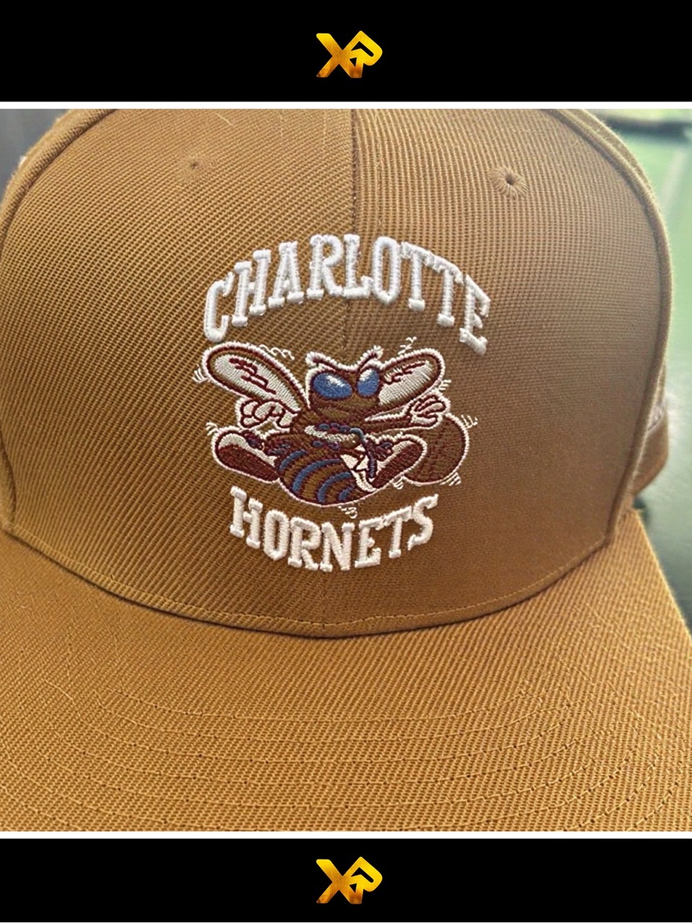 Hornets Fitted (7/12) 5 Year Anniversary (1992-1993)Logo Cap (Mitchell & Ness)